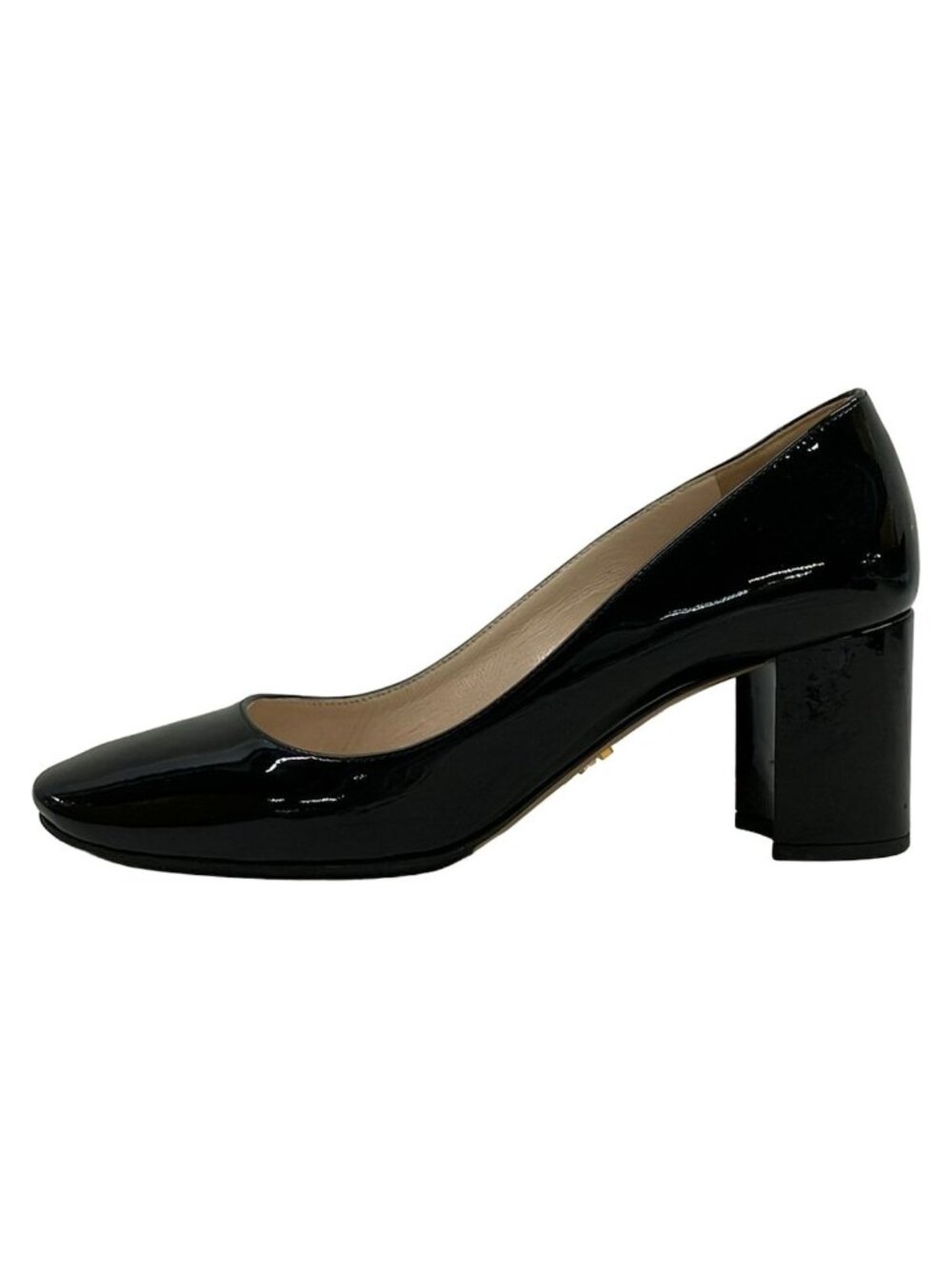 Prada Pumps Black Leather Heel
